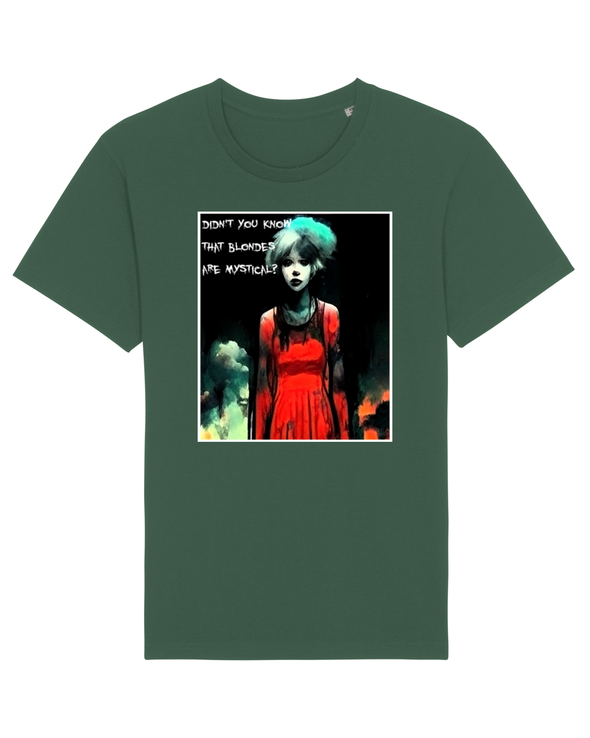 Tricou mânecă scurtă Unisex Rocker Bottle Green