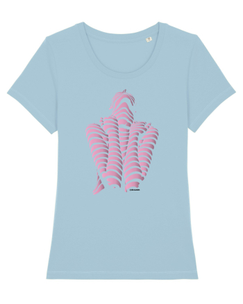 Line-up, plum  Sky Blue