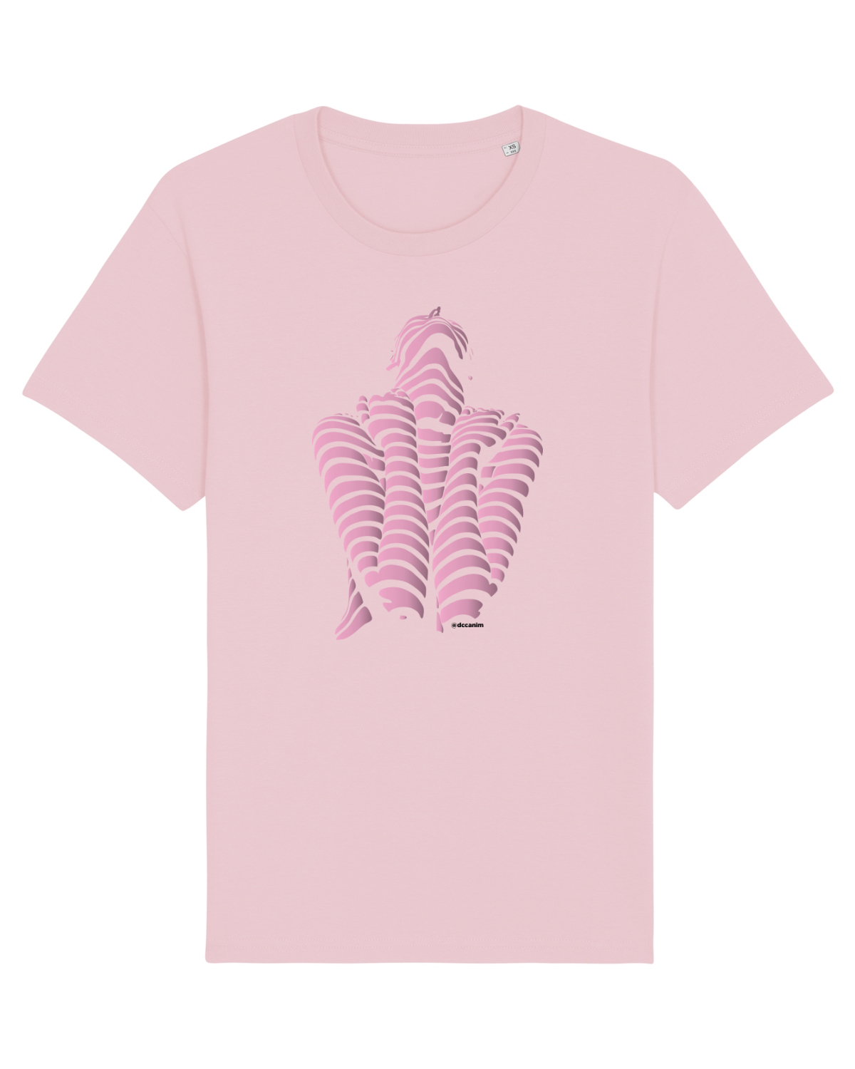 Tricou mânecă scurtă Unisex Rocker Cotton Pink