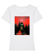 motivational Tricou mânecă scurtă guler larg fitted Damă Expresser