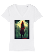 motivational Tricou mânecă scurtă guler V Damă Evoker