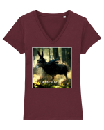 magarusul zburator Tricou mânecă scurtă guler V Damă Evoker