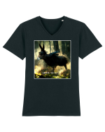 magarusul zburator Tricou mânecă scurtă guler V Bărbat Presenter
