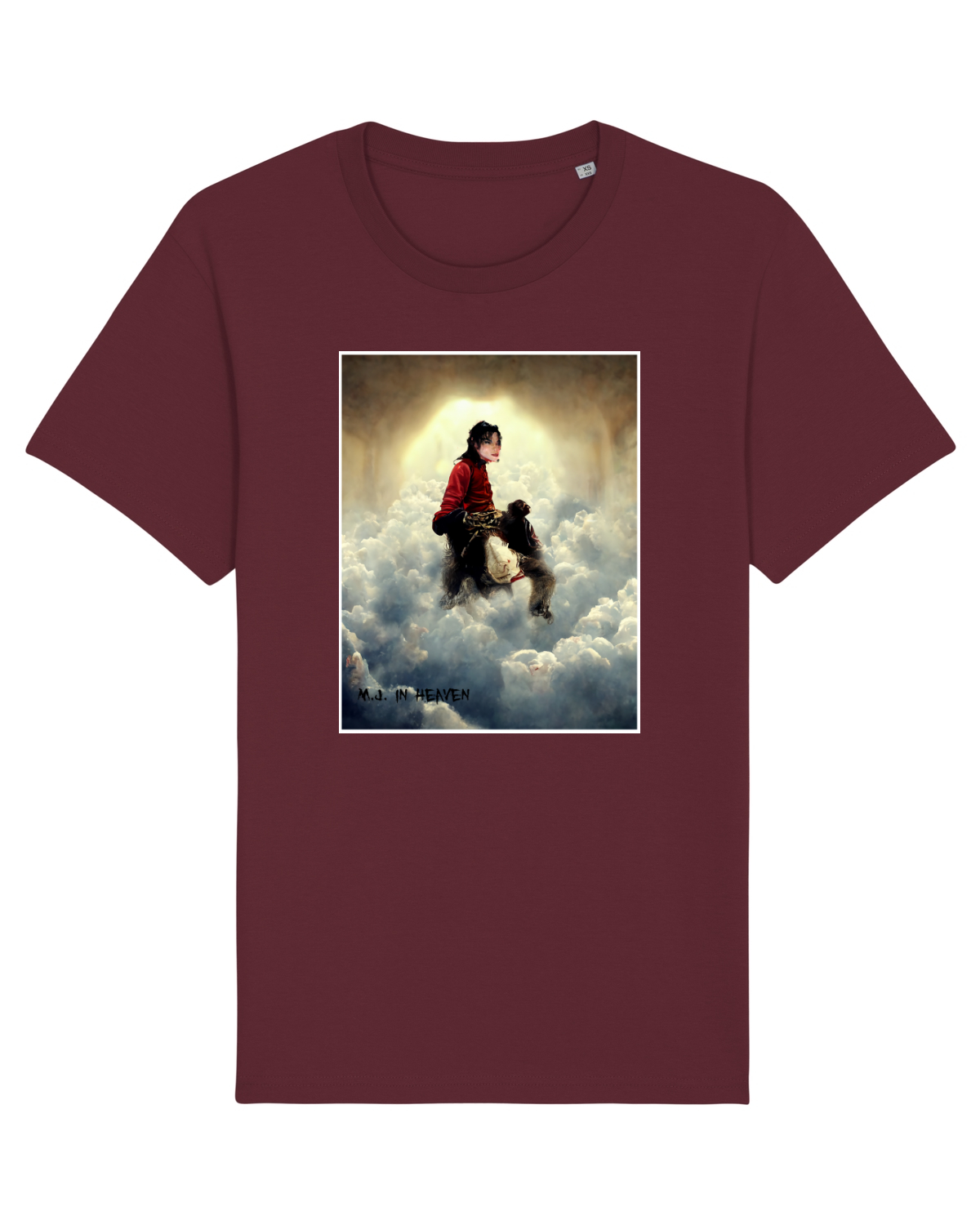Tricou mânecă scurtă Unisex Rocker Burgundy