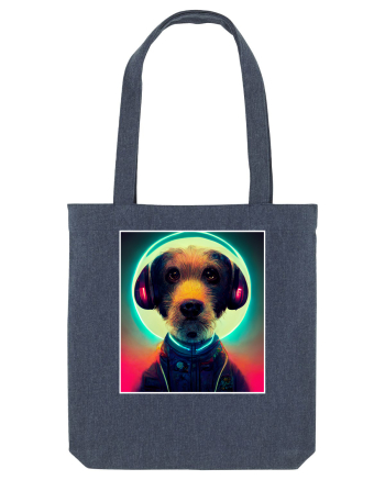 cute dog dj Midnight Blue