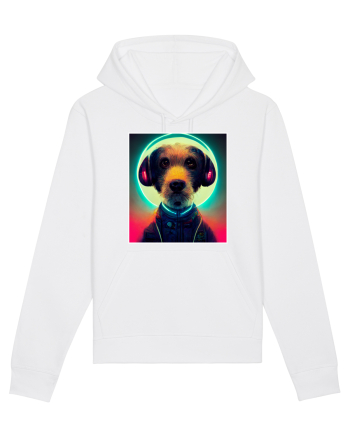 cute dog dj White