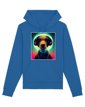 cute dog dj Royal Blue