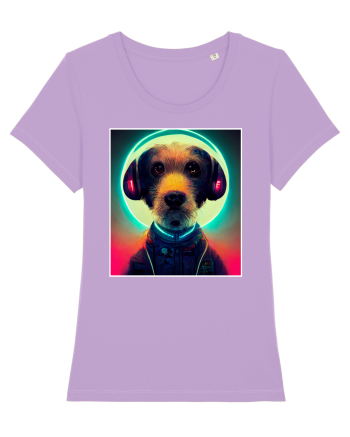 cute dog dj Lavender Dawn