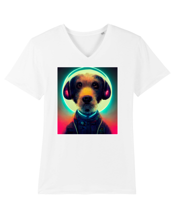 cute dog dj White