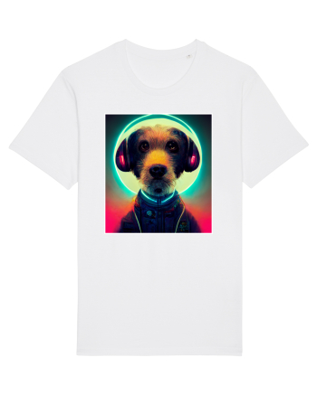 cute dog dj White