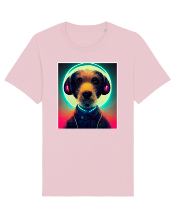 cute dog dj Cotton Pink