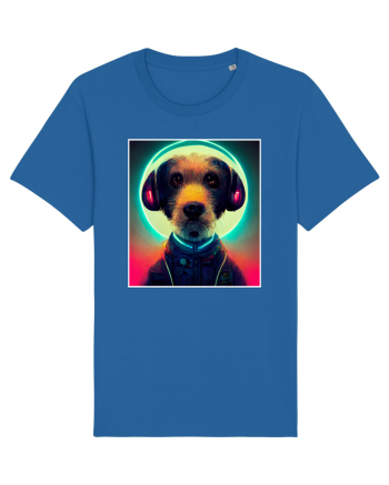 cute dog dj Royal Blue