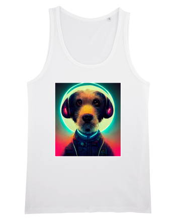 cute dog dj White