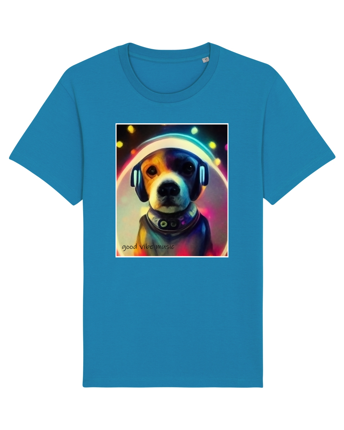 Tricou mânecă scurtă Unisex Rocker Azur
