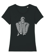 Line-up, silver  Tricou mânecă scurtă guler larg fitted Damă Expresser