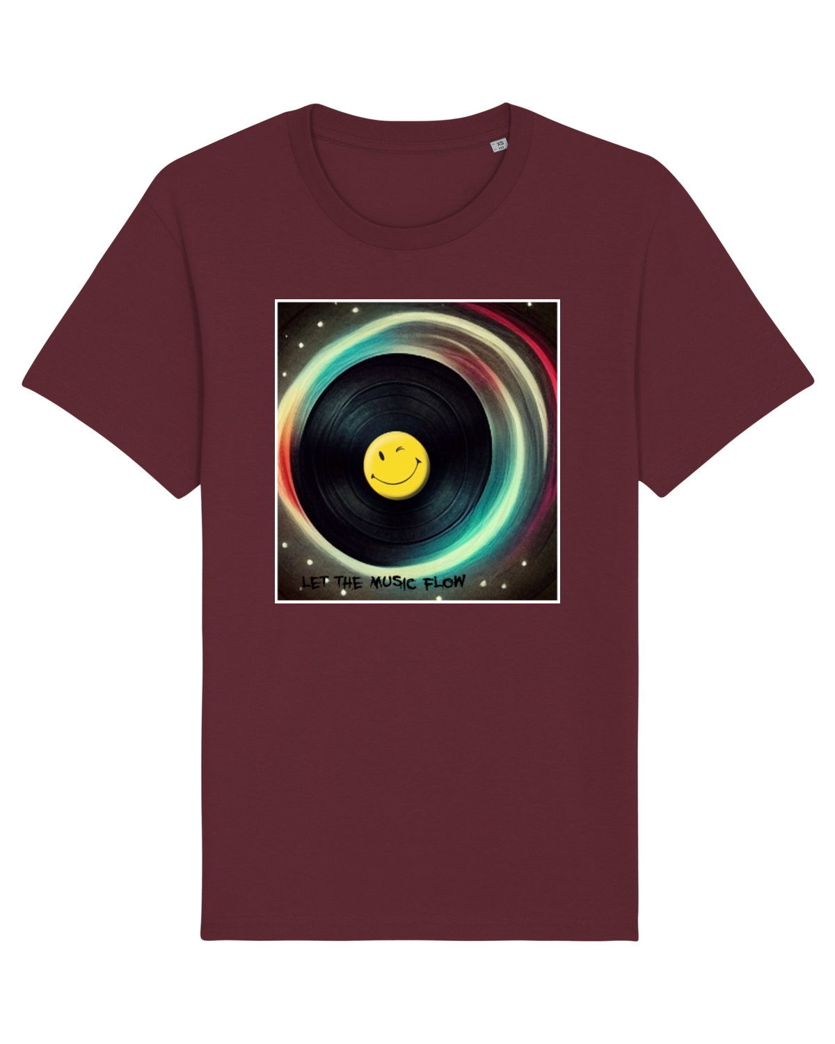Tricou mânecă scurtă Unisex Rocker Burgundy