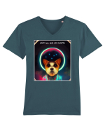 dogs universe Tricou mânecă scurtă guler V Bărbat Presenter