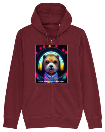 disco dog Burgundy