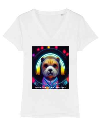 disco dog White
