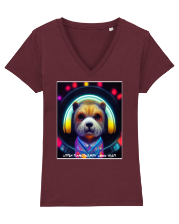 disco dog Burgundy