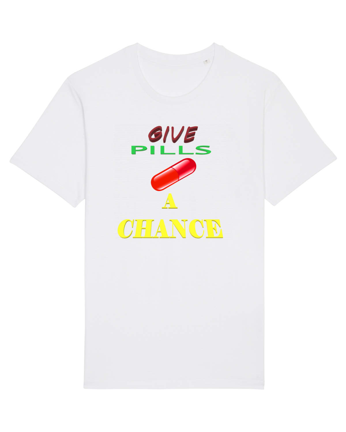 Tricou mânecă scurtă Unisex Rocker White