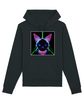 neon cat Black