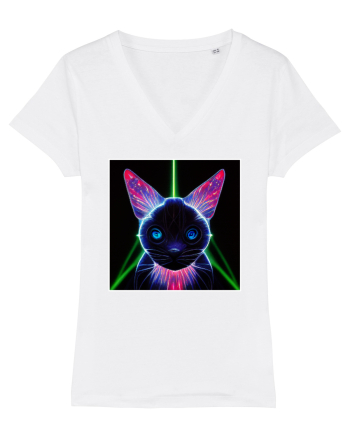 neon cat White