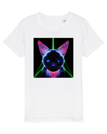 neon cat White