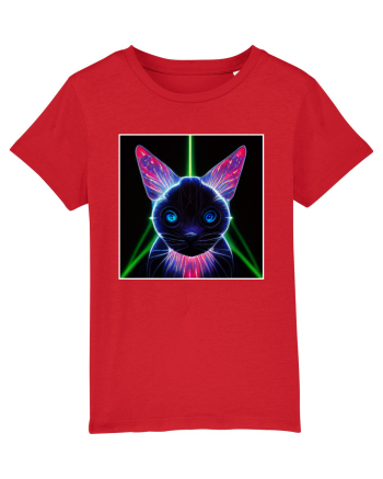 neon cat Red