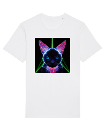 neon cat White