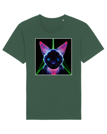 neon cat Bottle Green