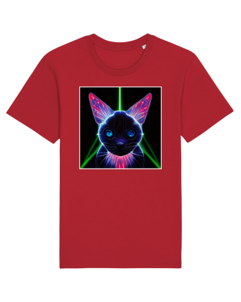 neon cat Red