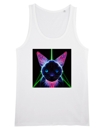 neon cat White