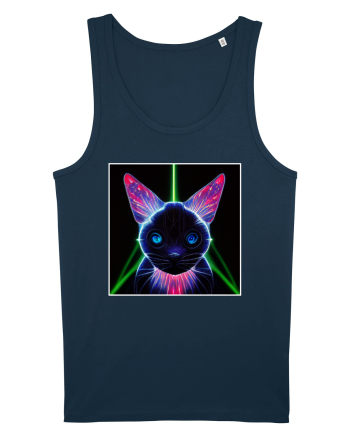 neon cat Navy