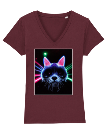 disco cat Burgundy