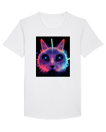 electro cat Tricou mânecă scurtă guler larg Bărbat Skater