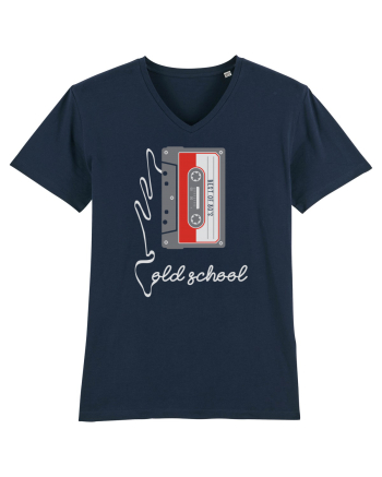 Cassette Tape Old School 80s Retro French Navy