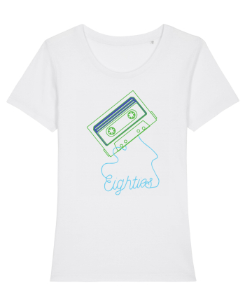 Eighties Cassette Tape 80s Retro White
