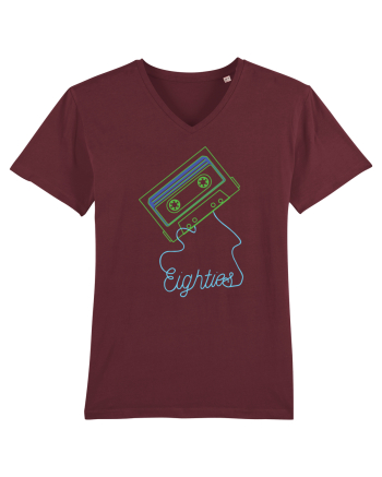 Eighties Cassette Tape 80s Retro Burgundy