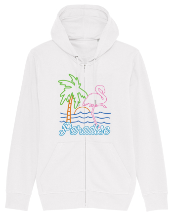 Flamingo Paradise Vintage 80s White