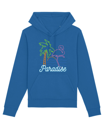 Flamingo Paradise Vintage 80s Royal Blue