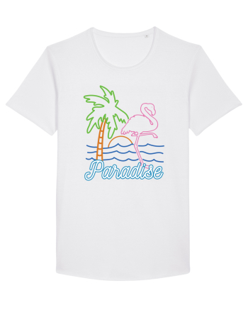 Flamingo Paradise Vintage 80s White