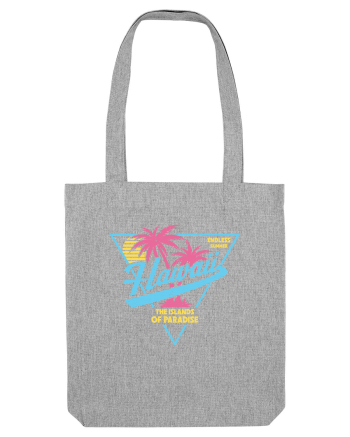 Hawaii 80s Retro Style Heather Grey