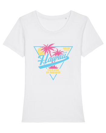 Hawaii 80s Retro Style White