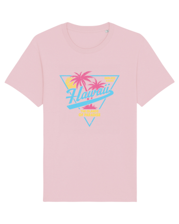 Hawaii 80s Retro Style Cotton Pink