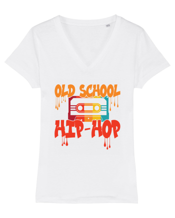 Hip Hop 80s 90s Graffiti Cassette Retro White