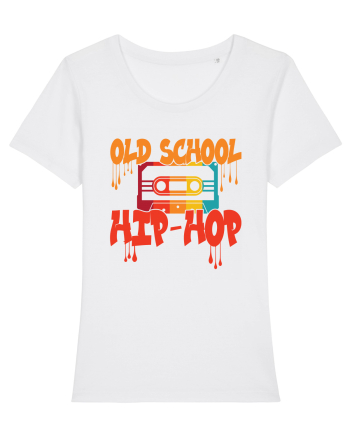 Hip Hop 80s 90s Graffiti Cassette Retro White