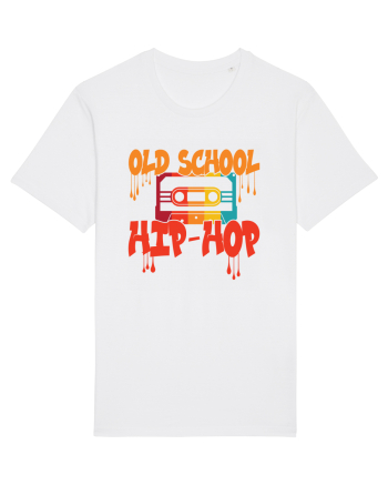 Hip Hop 80s 90s Graffiti Cassette Retro White