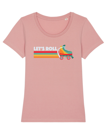 Let's Roll Skating Skater Vintage 70s 80s Canyon Pink