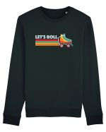 Let's Roll Skating Skater Vintage 70s 80s Bluză mânecă lungă Unisex Rise